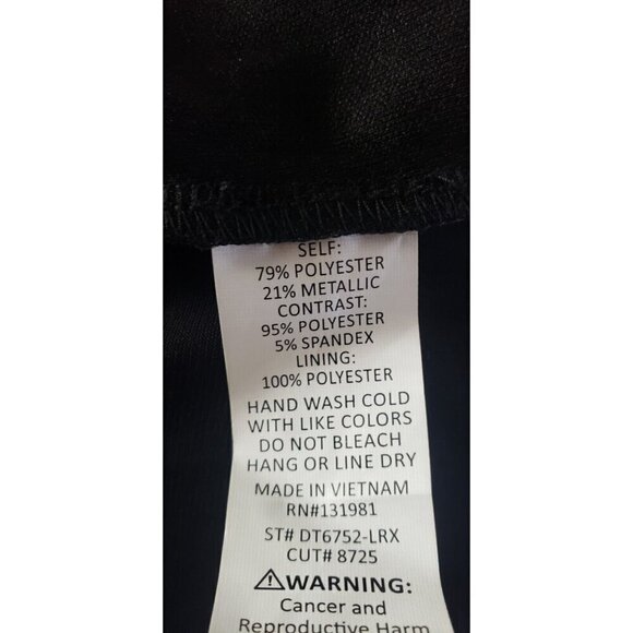 NWT NAIF FORMAL METALLIC GOLD BLACK SPAGHETTI STRAP CAMISOLE TOP SZ LARGE - Picture 7 of 7